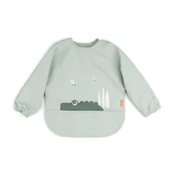 Sleeved pocket bib - Croco - Green