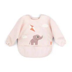 Sleeved pocket bib - Playground - Powder