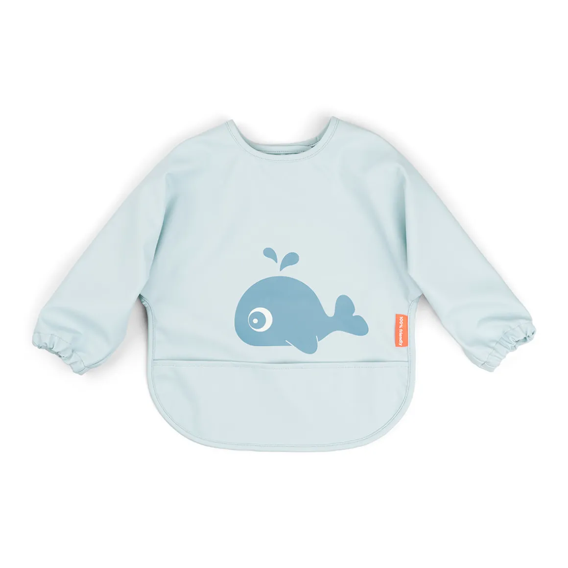 Sleeved pocket bib - Wally - Blue