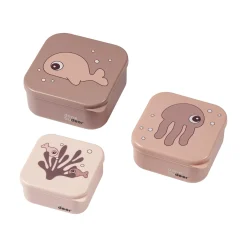 Snack box set 3 pcs - Sea friends - Powder