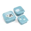Snack box set 3 pcs - Tiny farm - Blue