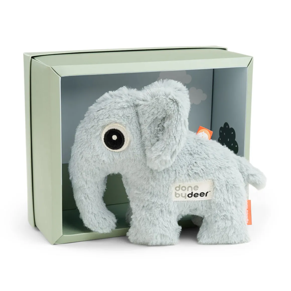 Soft toy gift box - Elphee - Blue