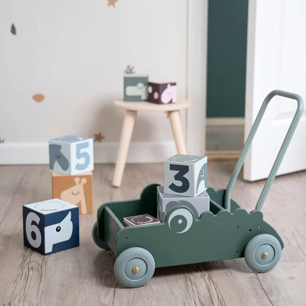 Stacking cubes - Deer friends - Colour mix