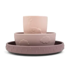 Stick & Stay dinner set - Deer friends - Powder