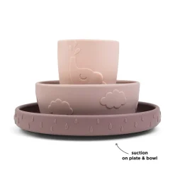 Stick & Stay dinner set - Deer friends - Powder