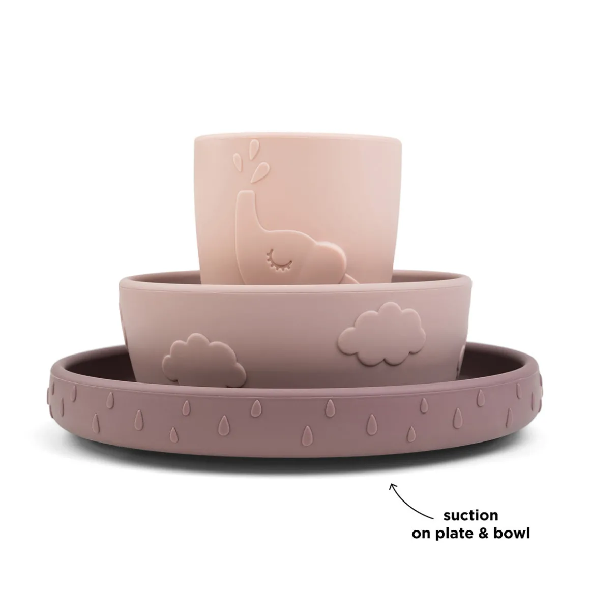 Stick & Stay dinner set - Deer friends - Powder