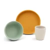 Stick & Stay dinner set - Lalee - Green/Mustard/Sand