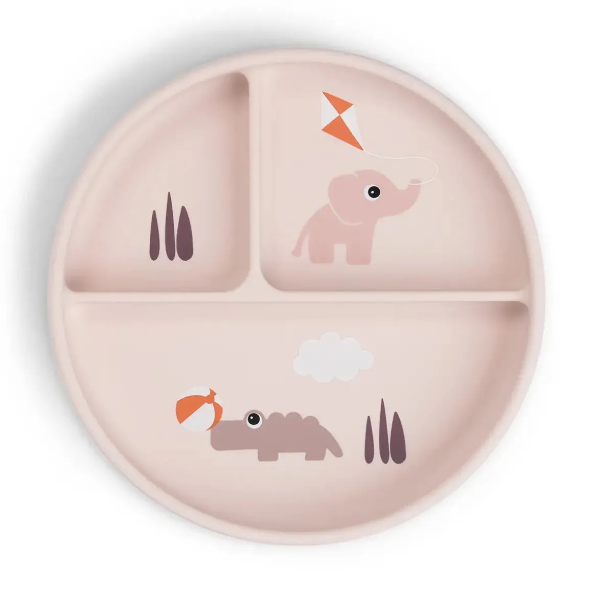 Stick&Stay compartment plate - Playground - Powder