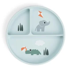Stick&Stay compartment plate - Playground - Blue