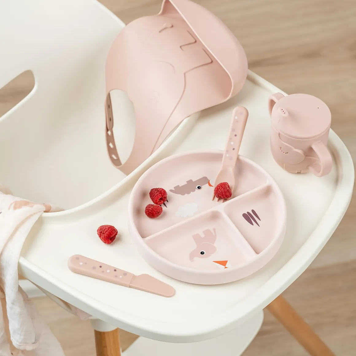 Stick&Stay compartment plate - Playground - Powder