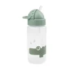 Straw bottle - Croco - Green - 350 ml