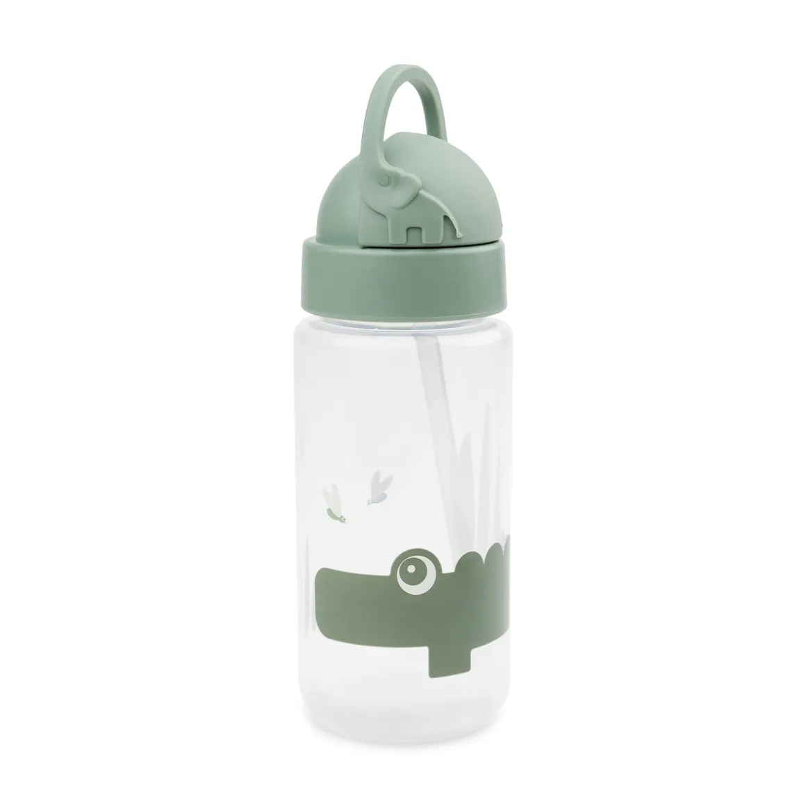 Straw bottle - Croco - Green - 350 ml
