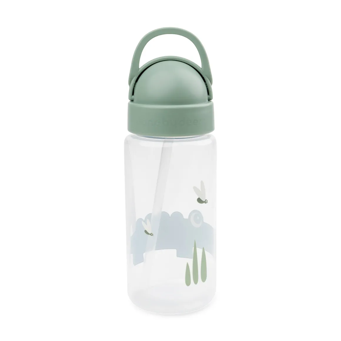 Straw bottle - Croco - Green - 350 ml