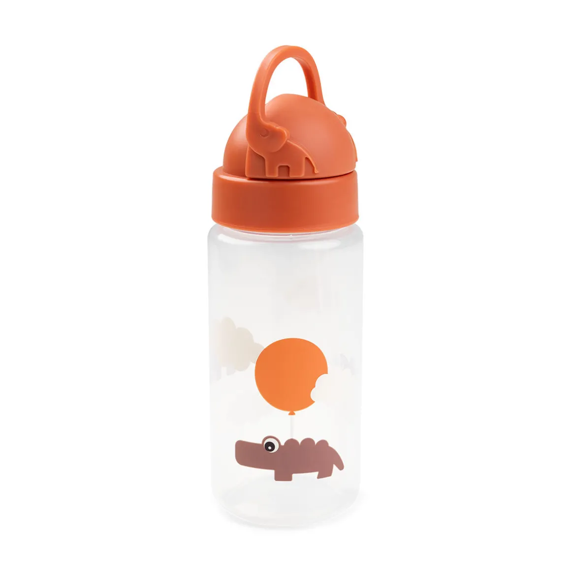 Straw bottle - Happy clouds - Papaya - 350 ml