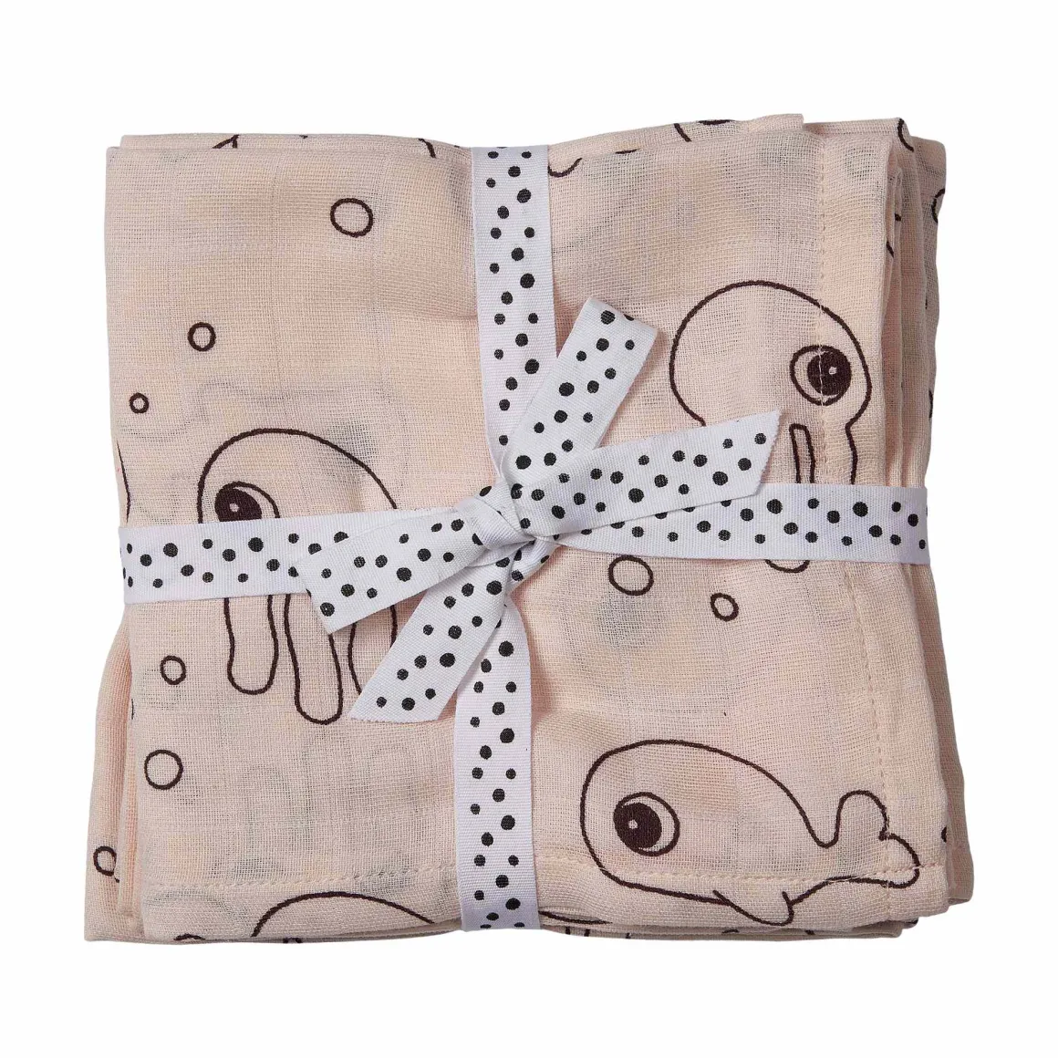 Swaddle 2-pack - Sea friends - Powder