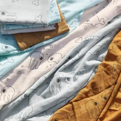 Swaddle 2-pack - Sea friends - Grey