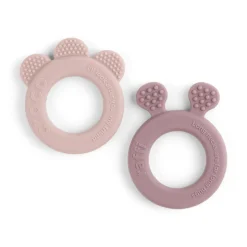Teether 2-pack - Deer friends - Powder
