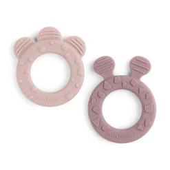 Teether 2-pack - Deer friends - Powder