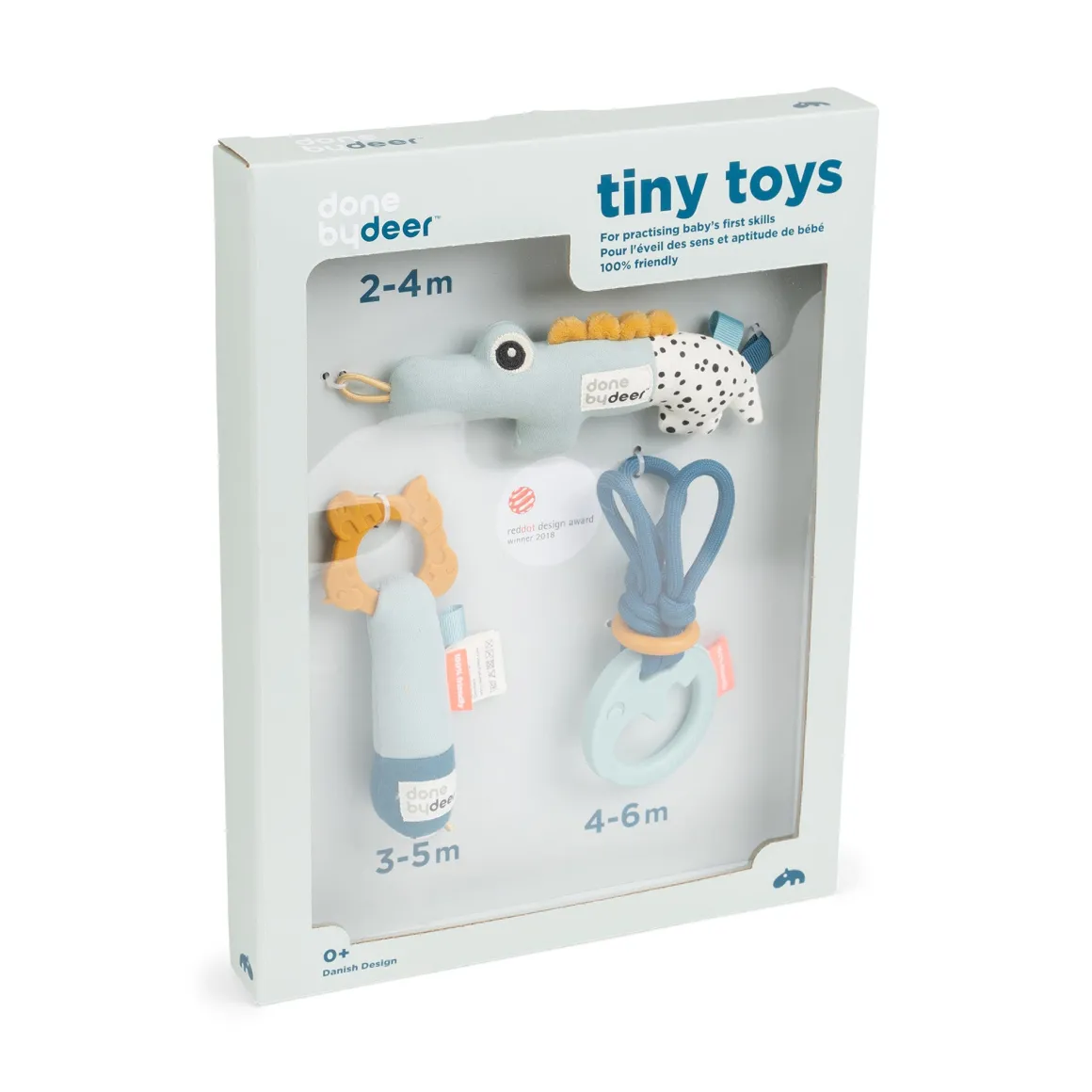 Tiny activity toys gift set - Deer friends - Blue