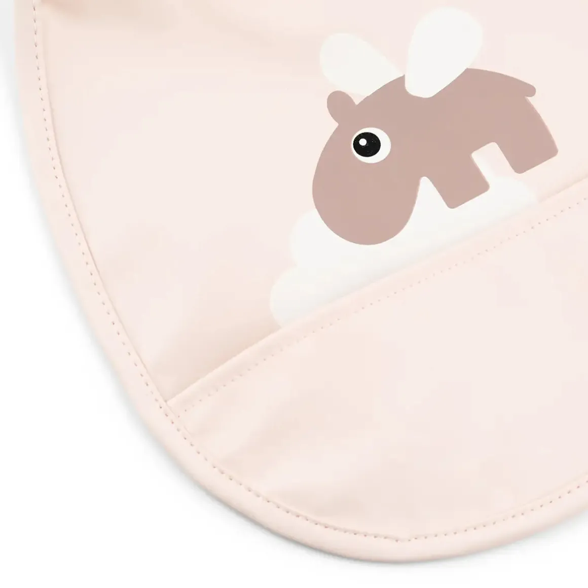 Tiny pocket bib 2-pack - Happy clouds - Powder