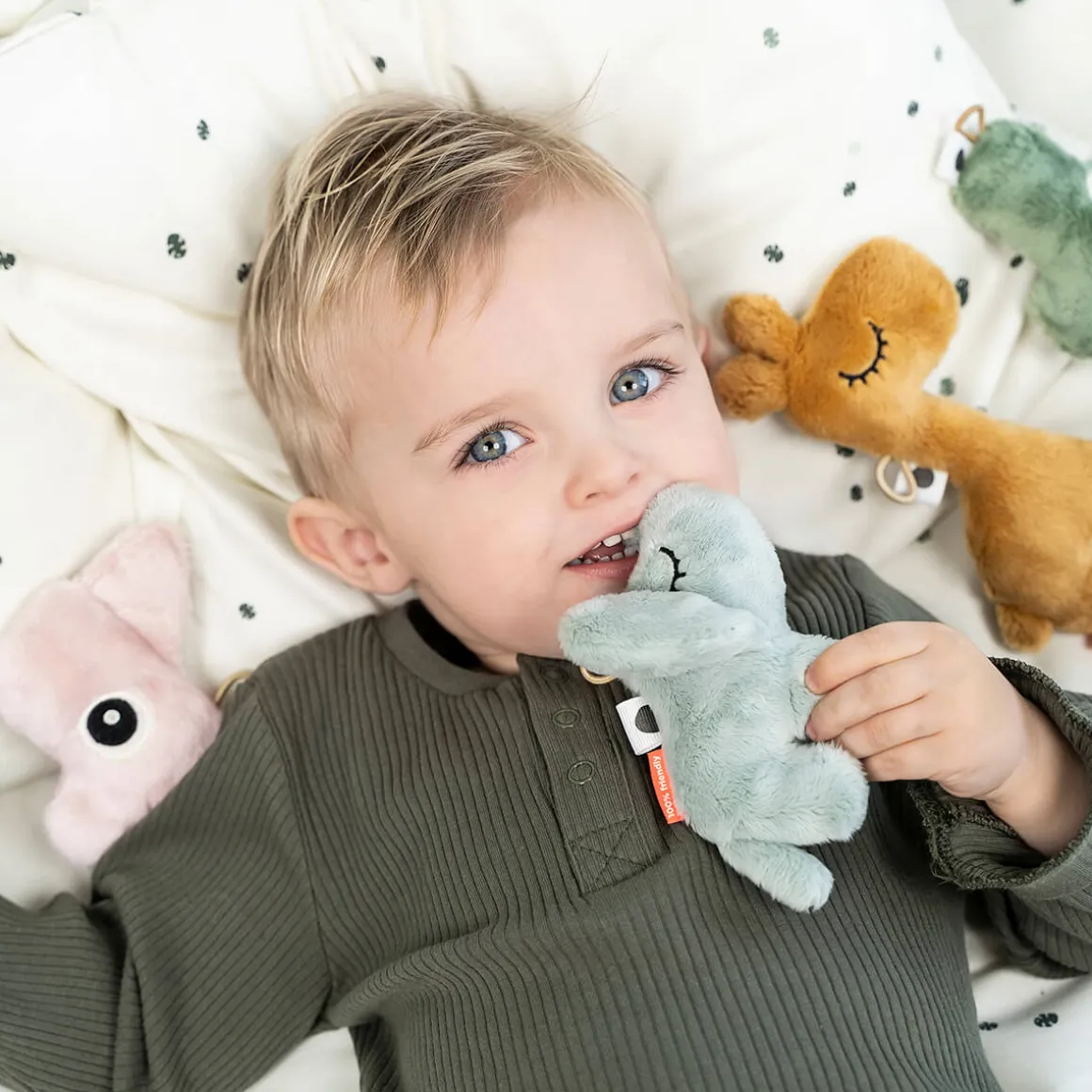 Tiny sensory rattle - Croco - Green