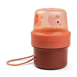 To go 2-way snack container S - Birdee - Papaya