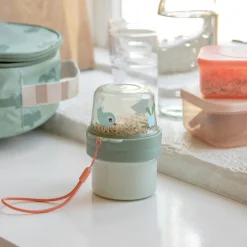 To go 2-way snack container S - Birdee - Green