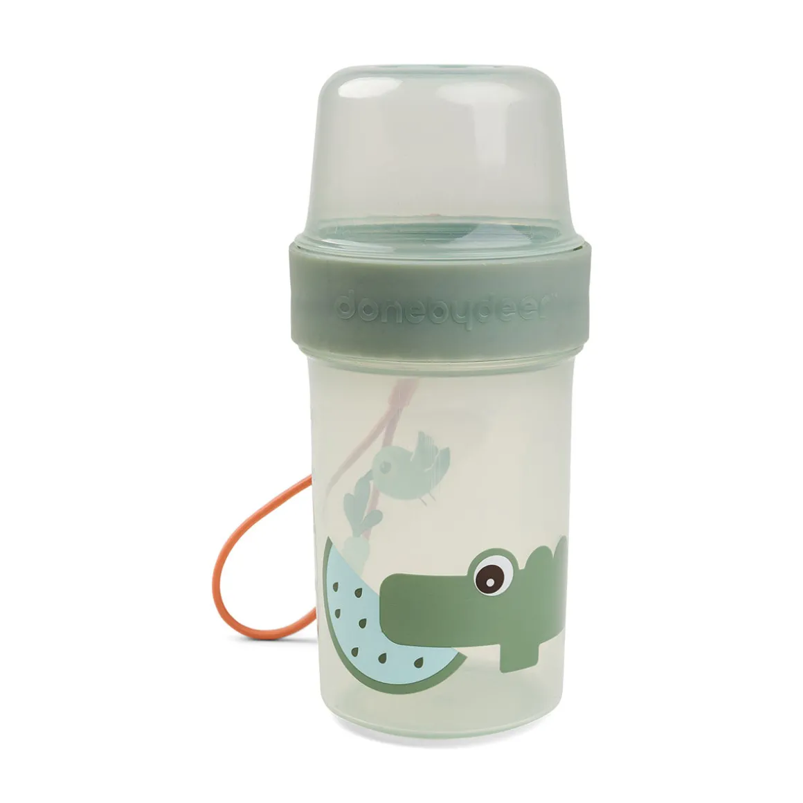 To go 2-way snack container L - Croco - Green