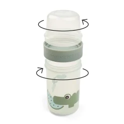 To go 2-way snack container L - Croco - Green
