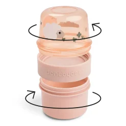 To go 2-way snack container S - Tiny farm - Powder