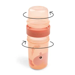 To go 2-way snack container L - Ozzo - Papaya