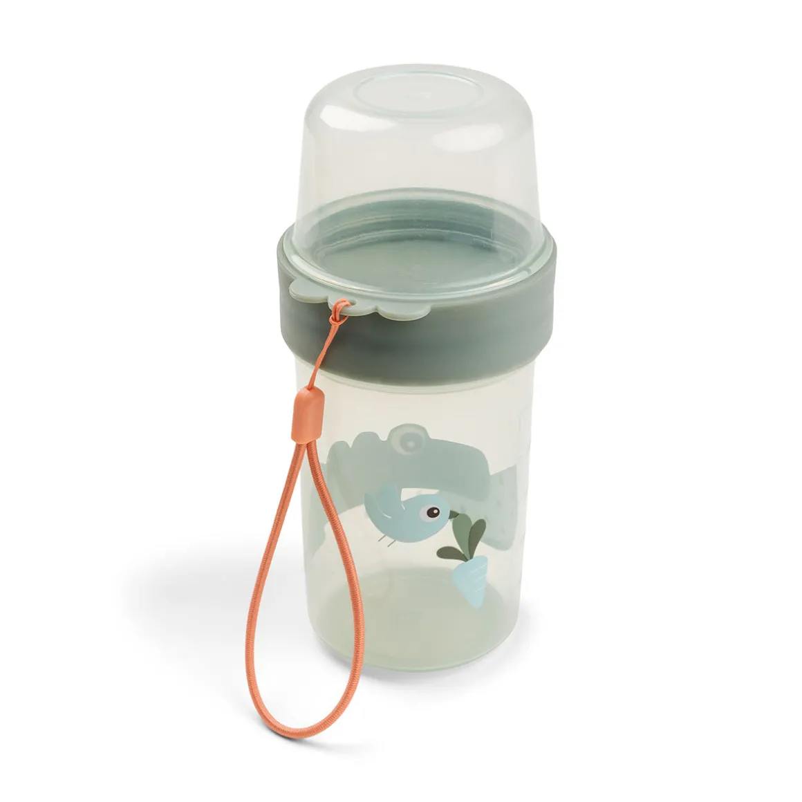 To go 2-way snack container L - Croco - Green