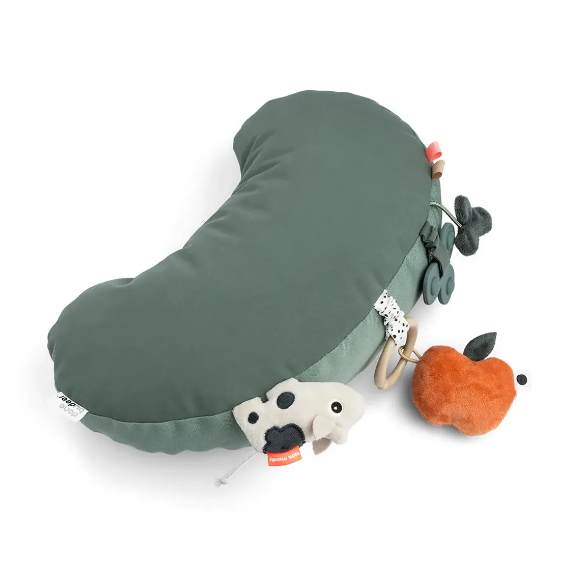 Tummy time activity pillow - Tiny farm - Green