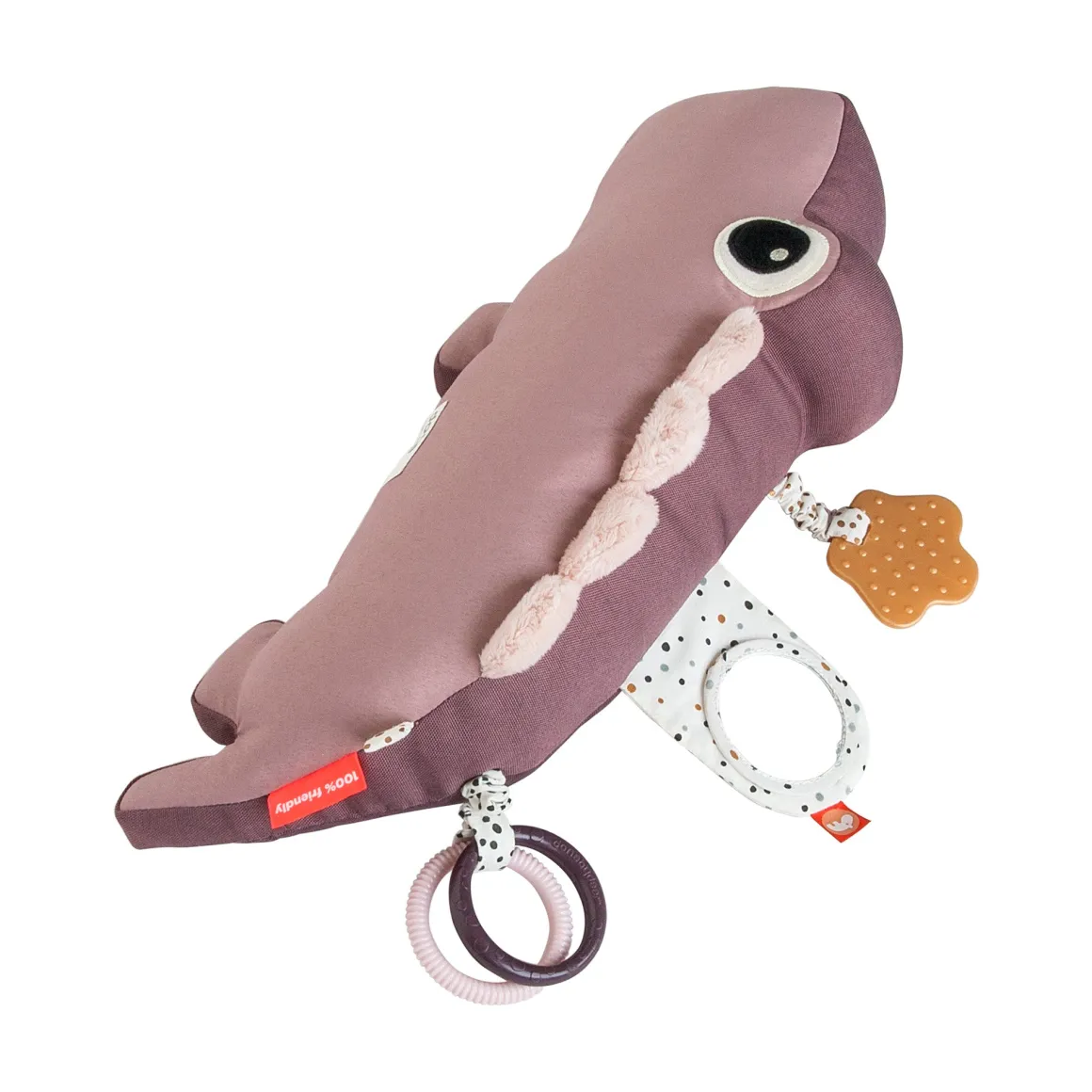 Tummy time activity toy - Croco - Powder