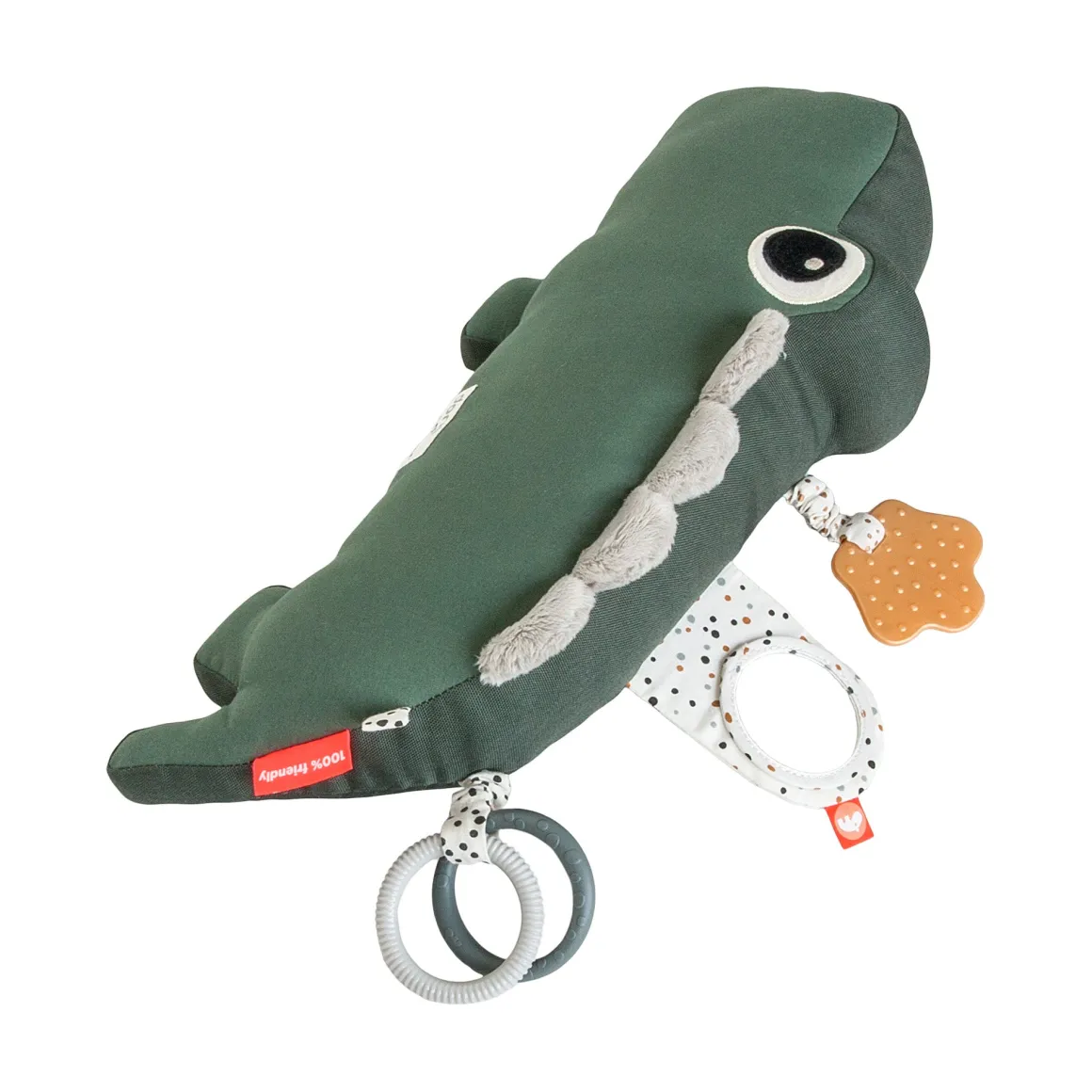 Tummy time activity toy - Croco - Green
