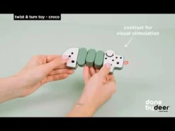 Twist & turn toy - Croco - Green