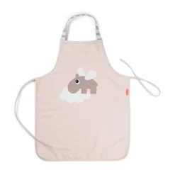 Waterproof kids apron - Happy clouds - Powder