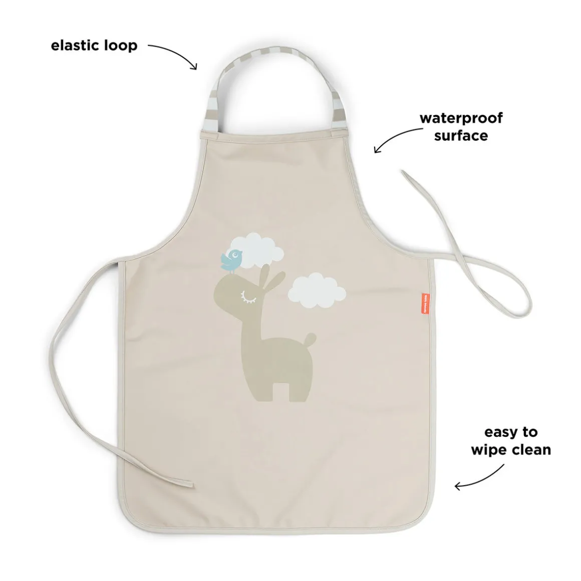 Waterproof kids apron - Lalee - Sand