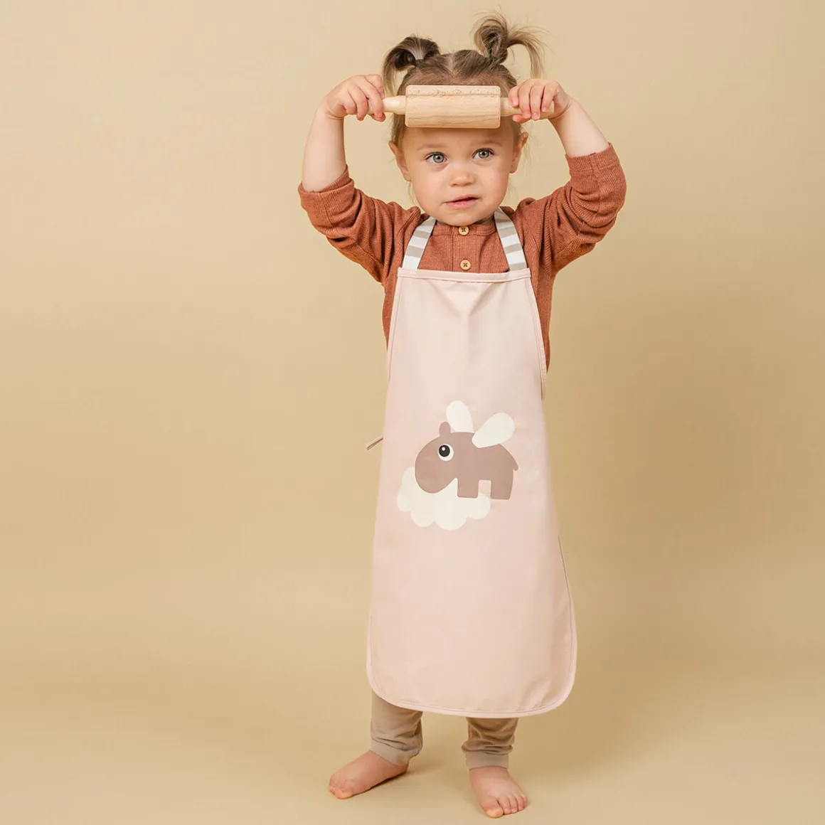 Waterproof kids apron - Lalee - Sand
