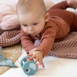 Wooden rattle - Birdee - Blue