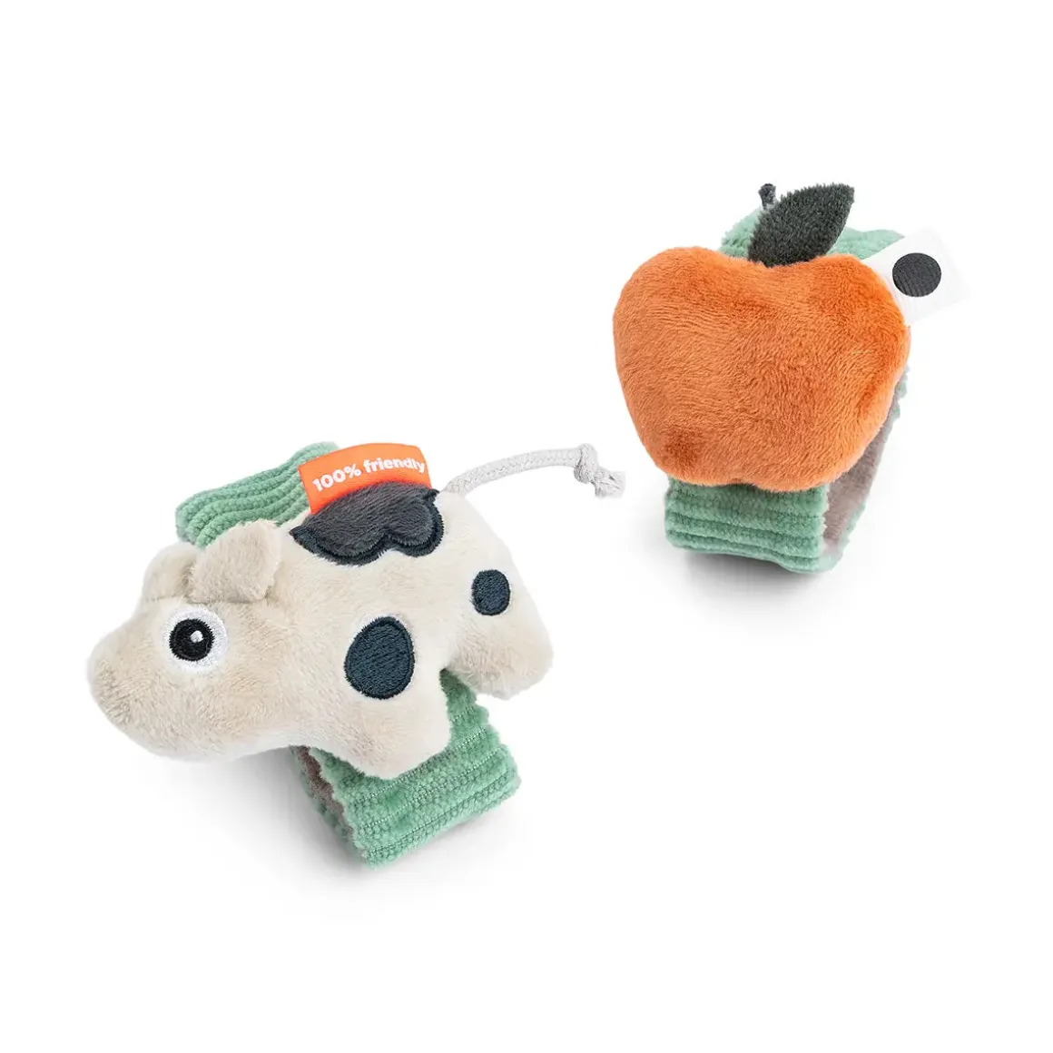 Wrist rattle set 2-pack - Dotti - Green