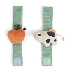 Wrist rattle set 2-pack - Dotti - Green