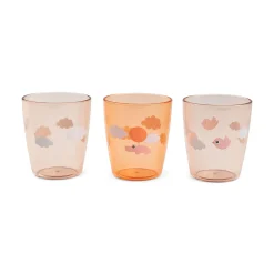 Yummy mini glass 3 pcs - Happy clouds - Papaya